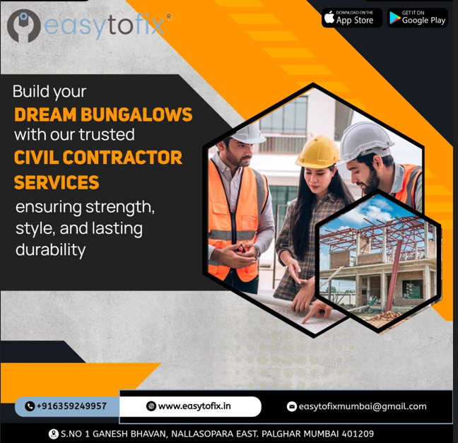 Professional Civil Contractor Services in Mumbai | 6359249957